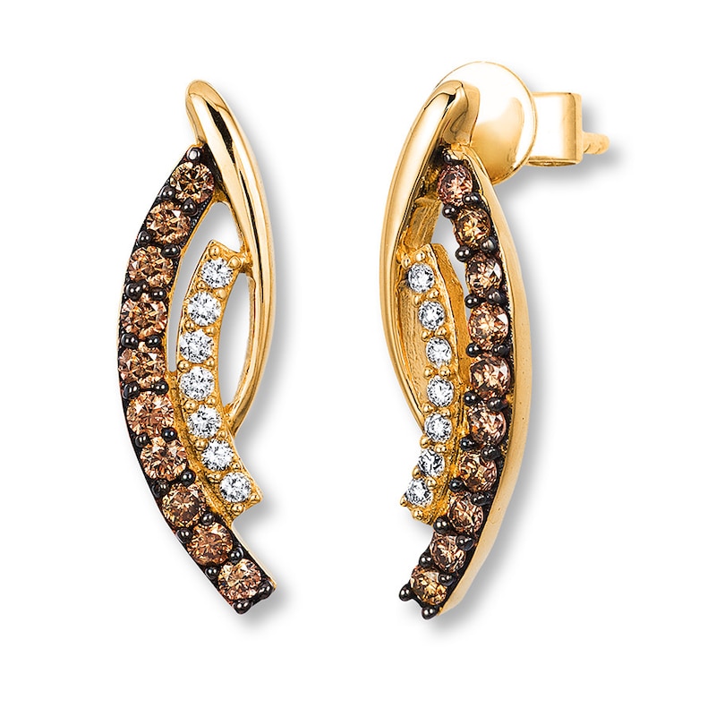 Le Vian Diamond Earrings 3/8 ct tw 14K Honey Gold