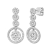Thumbnail Image 1 of Diamond Earrings 1-3/4 ct tw Round-cut 14K White Gold
