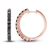 Thumbnail Image 0 of Le Vian Black Diamond Hoop Earrings 2-1/2 carat tw 14K Strawberry Gold