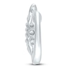 Thumbnail Image 2 of Diamond Hoop Earrings 1/4 carat tw Round 10K White Gold