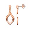 Thumbnail Image 0 of Diamond Earrings 1/10 ct tw Round-cut 10K Rose Gold