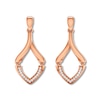 Diamond Earrings 1/10 ct tw Round-cut 10K Rose Gold
