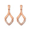 Thumbnail Image 1 of Diamond Earrings 1/10 ct tw Round-cut 10K Rose Gold