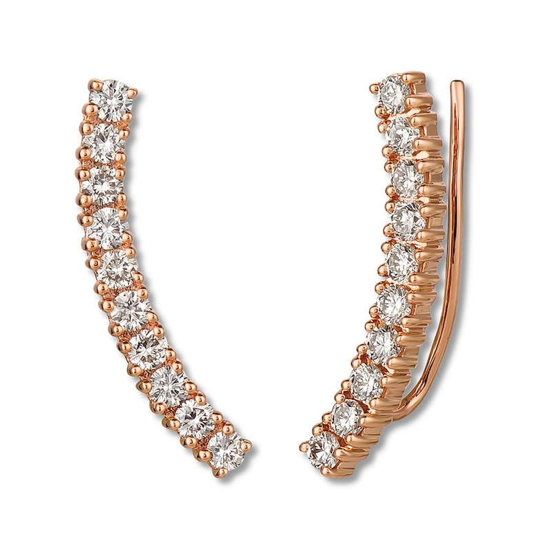 Main Image 1 of Le Vian Diamond Earring Climbers 1 ct tw 14K Strawberry Gold