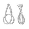 Thumbnail Image 2 of House of Virtruve Long Knot Earrings 3/4 ct tw Diamonds 14K Gold