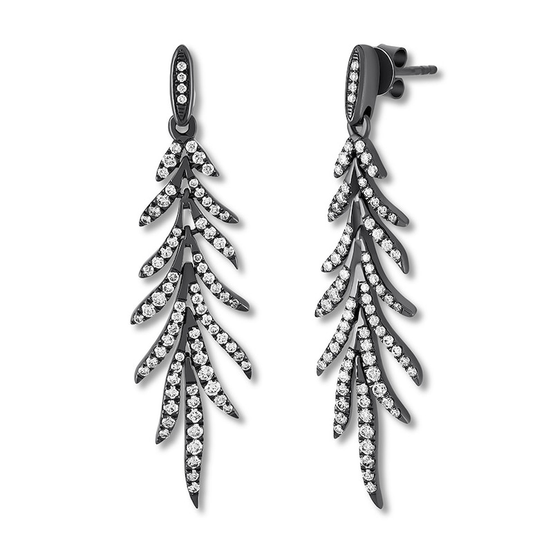 House of Virtruve Drop Earrings 1 ct tw Diamonds Sterling Silver