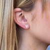 Thumbnail Image 2 of Shy Creation Heart Earrings 1/10 ct tw Diamonds 14K Rose Gold SC55006930