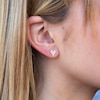 Thumbnail Image 3 of Shy Creation Heart Earrings 1/10 ct tw Diamonds 14K Rose Gold SC55006930