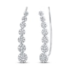 Thumbnail Image 1 of Shy Creation Earring Climbers 1/4 ct tw Diamonds 14K White Gold SC55002407
