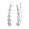 Thumbnail Image 0 of Shy Creation Earring Climbers 1/4 ct tw Diamonds 14K White Gold SC55002407