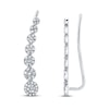 Thumbnail Image 1 of Shy Creation Earring Climbers 1/4 ct tw Diamonds 14K White Gold SC55002407