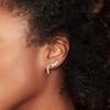 Thumbnail Image 3 of Shy Creation Hoop Earrings 1/5 ct tw Diamonds 14K White Gold SC55004581
