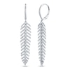 Thumbnail Image 1 of Shy Creation Feather Earrings 1/2 ct tw Diamonds 14K White Gold SC55004557V2
