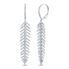 Thumbnail Image 0 of Shy Creation Feather Earrings 1/2 ct tw Diamonds 14K White Gold SC55004557V2