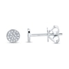 Thumbnail Image 2 of Shy Creation Stud Earrings 1/20 ct tw Diamonds 14K White Gold SC55001138