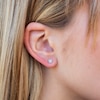 Thumbnail Image 3 of Shy Creation Stud Earrings 1/20 ct tw Diamonds 14K White Gold SC55001138