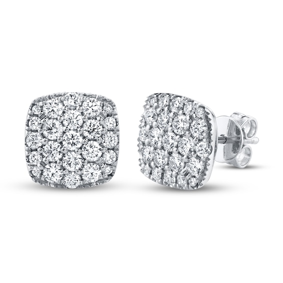 Shy Creation Diamond Earrings 1 carat tw 14K White Gold | Shy Creation ...