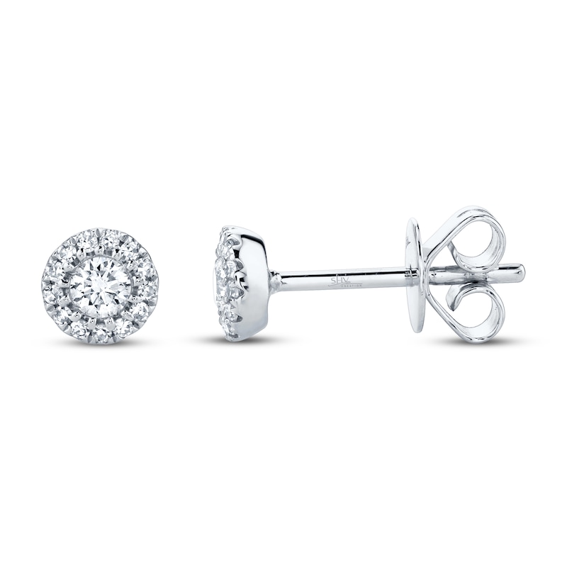 Shy Creation Diamond Earrings 1/5 carat tw 14K White Gold SC55002599
