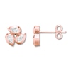 Thumbnail Image 1 of Diamond Stud Earrings 1/4 ct tw Bezel-set 10K Rose Gold