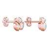 Thumbnail Image 3 of Diamond Stud Earrings 1/4 ct tw Bezel-set 10K Rose Gold