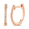 Thumbnail Image 0 of Shy Creation Diamond Huggie Earrings 1/20 ct tw 14K Rose Gold SC55001599