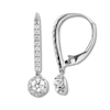 Thumbnail Image 0 of Diamond Dangle Earrings 1/2 carat tw Round 14K White Gold
