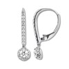 Thumbnail Image 1 of Diamond Dangle Earrings 1/2 carat tw Round 14K White Gold