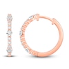 Thumbnail Image 1 of Diamond Hoop Earrings 3/8 ct tw Round 14K Rose Gold