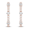 Thumbnail Image 2 of Diamond Hoop Earrings 3/8 ct tw Round 14K Rose Gold