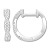 Thumbnail Image 0 of Diamond Hoop Earrings 1/5 carat tw Round 10K White Gold