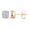 Thumbnail Image 0 of Diamond Earrings 1/2 carat tw Round 10K Two-Tone Gold