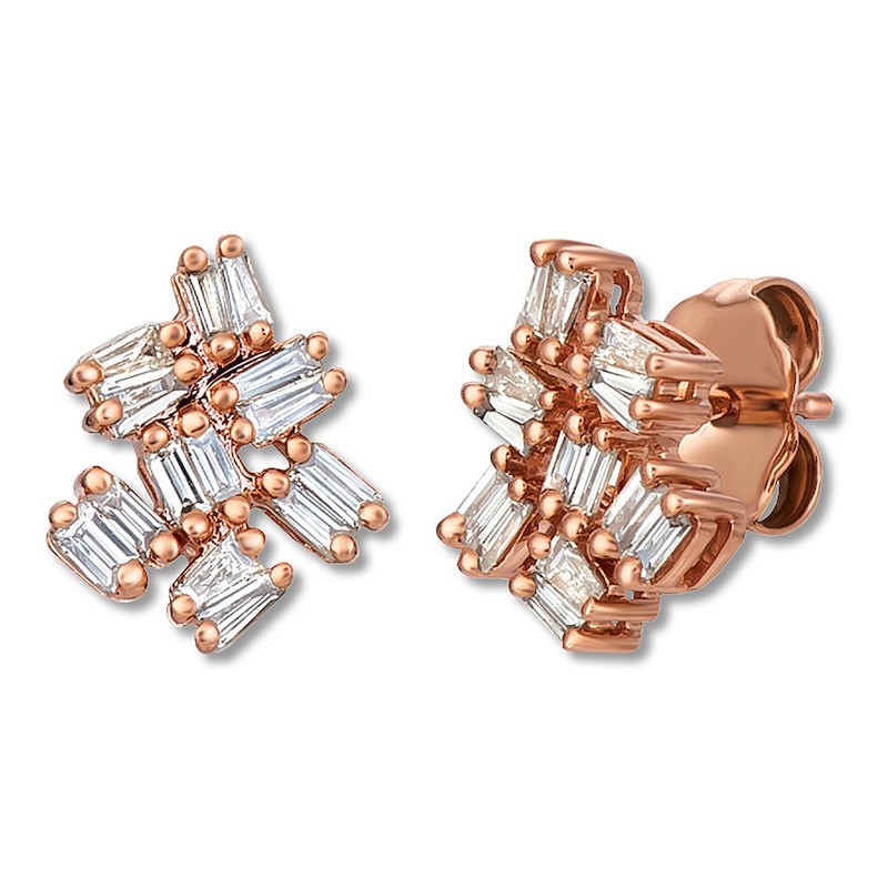 Le Vian Diamond Earrings 1/3 carat tw Baguette 14K Gold