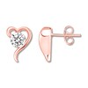 Hearts Desire Earrings 1/2 ct tw Diamonds 18K Rose Gold