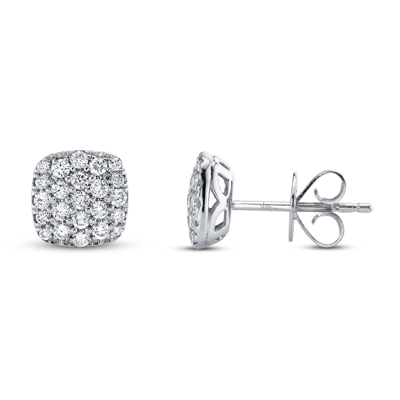 Shy Creation Diamond Earrings 3/8 carat tw Round 14K White Gold SC22004417