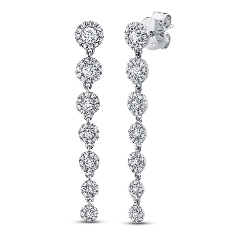 Shy Creation Diamond Drop Earrings 3/4 carat tw 14K White Gold | Jared