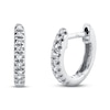 Thumbnail Image 0 of Shy Creation Hoop Earrings Diamond Accents 14K White Gold SC22003982V3