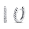 Thumbnail Image 1 of Shy Creation Hoop Earrings 1/20 ct tw 14K White Gold SC22003982V3