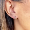 Thumbnail Image 2 of Shy Creation Hoop Earrings Diamond Accents 14K White Gold SC22003982V3