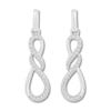 Thumbnail Image 1 of Diamond Infinity Earrings 1/6 ct tw Round 10K White Gold