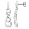 Thumbnail Image 1 of Diamond Infinity Earrings 1/6 ct tw Sterling Silver