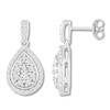 Thumbnail Image 0 of Diamond Teardrop Earrings 3/4 ct tw Round-cut Sterling Silver