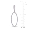Thumbnail Image 2 of Diamond Dangle Earrings 1/10 ct tw Round-cut Sterling Silver