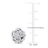 Thumbnail Image 1 of Diamond Flower Earrings 1/20 ct tw Round-cut Sterling Silver
