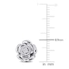 Thumbnail Image 2 of Diamond Flower Earrings 1/20 ct tw Round-cut Sterling Silver