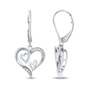 Thumbnail Image 0 of Triple Heart Earrings 1/15 ct tw Diamonds Sterling Silver