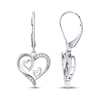 Thumbnail Image 1 of Triple Heart Earrings 1/15 ct tw Diamonds Sterling Silver