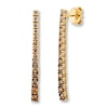 Thumbnail Image 1 of Le Vian Chocolate Ombre Earrings 1-1/3 ct tw Diamonds 14K Gold