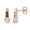 Thumbnail Image 1 of Le Vian Diamond Earrings 5/8 cttw Bezel-set 14K Strawberry Gold