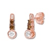 Thumbnail Image 1 of Le Vian Diamond Earrings 5/8 cttw Bezel-set 14K Strawberry Gold