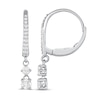 Thumbnail Image 1 of Diamond Drop Earrings 1 ct tw Round 14K White Gold